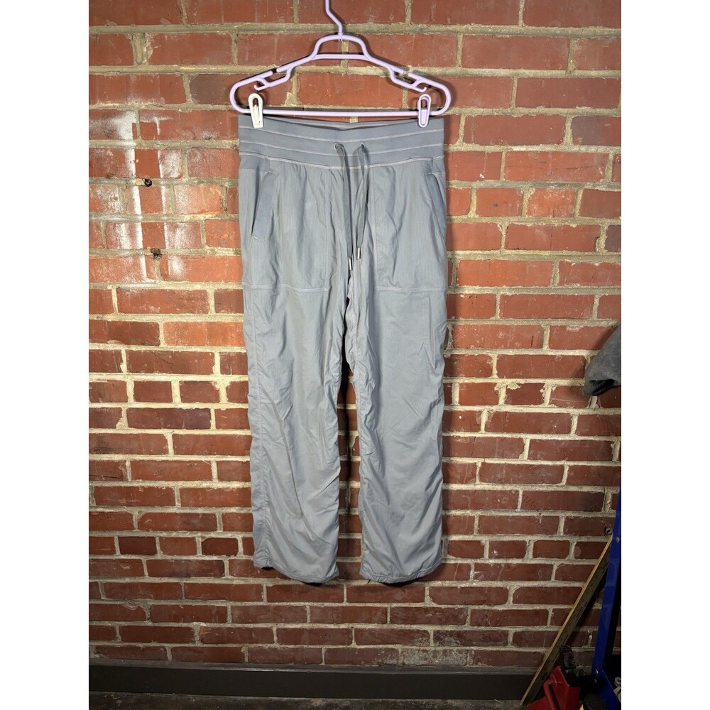 Womens Lululemon Dance Studio Pants Gray Jogger Pockets Size 8